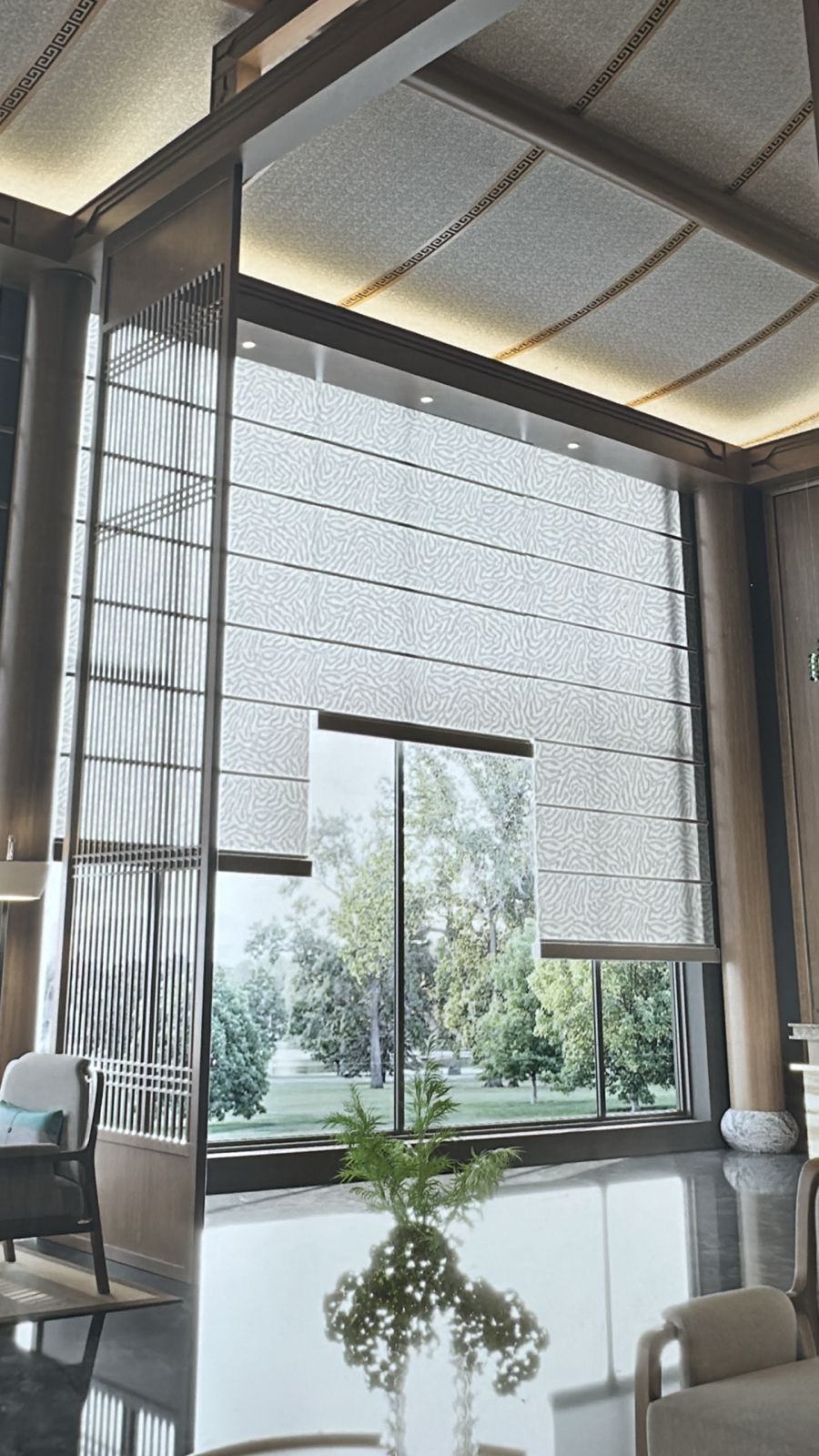 store de fenêtre bâton ( À partir de 550 dirhams le mètre.)